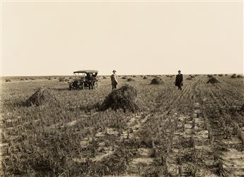 (LAND OFFICE) Group of 14 photographs relating to the homesteading period in Kansas, in